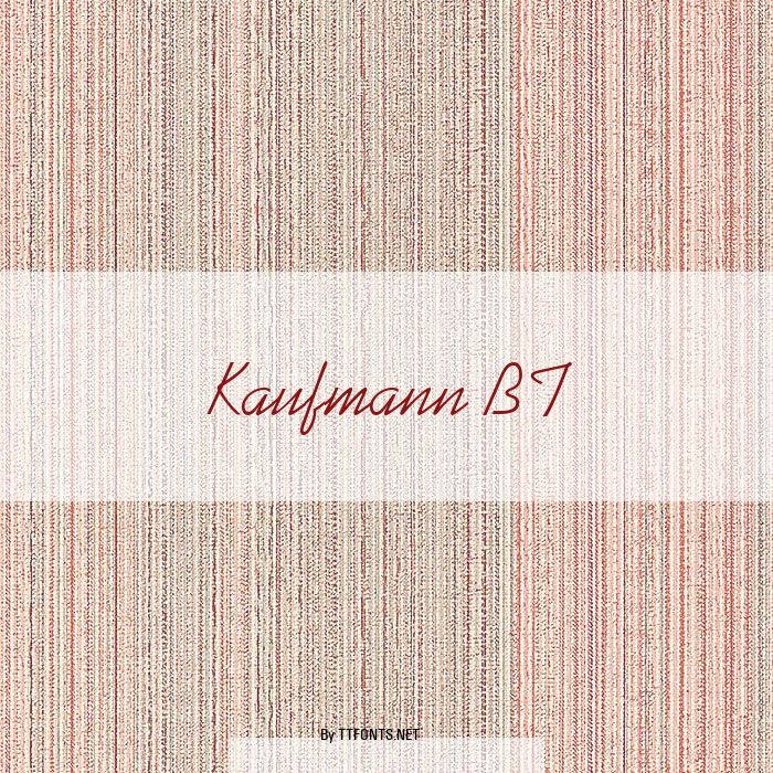 Kaufmann BT example