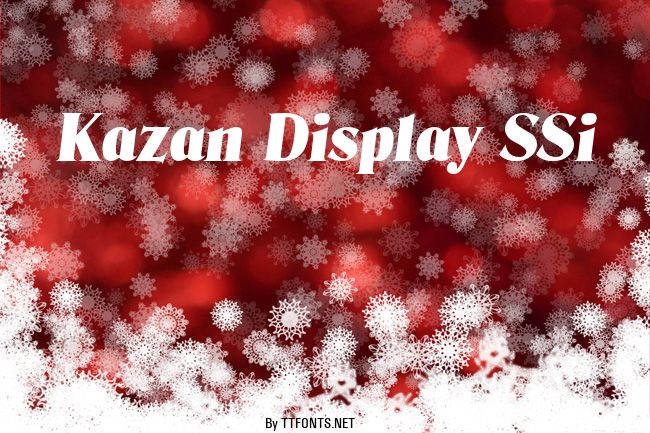 Kazan Display SSi example
