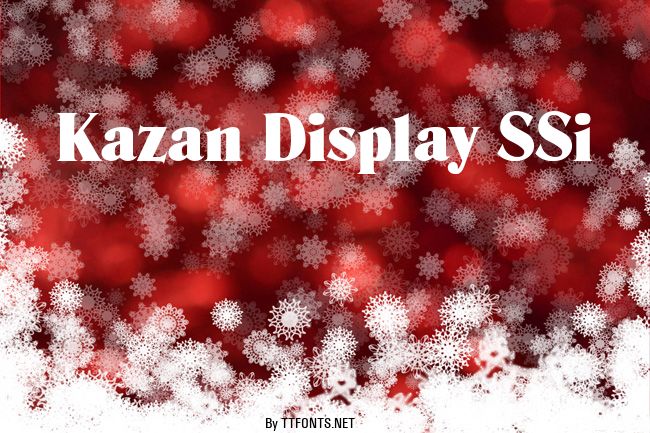 Kazan Display SSi example