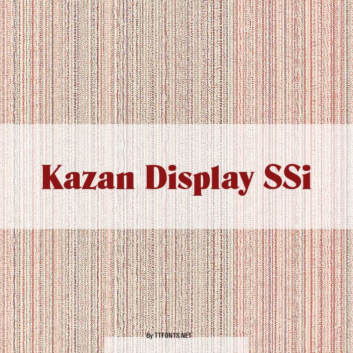 Kazan Display SSi example