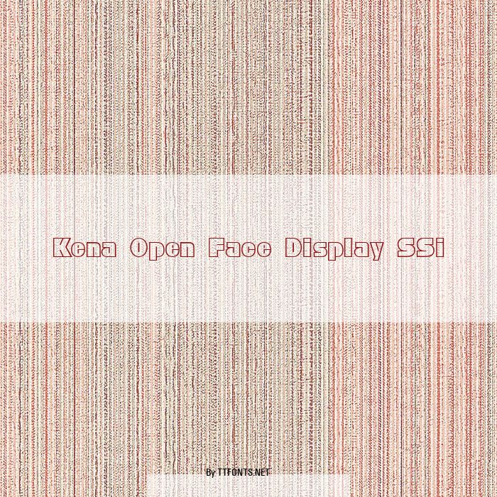 Kena Open Face Display SSi example