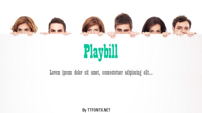 Playbill example