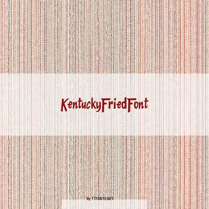 KentuckyFriedFont example