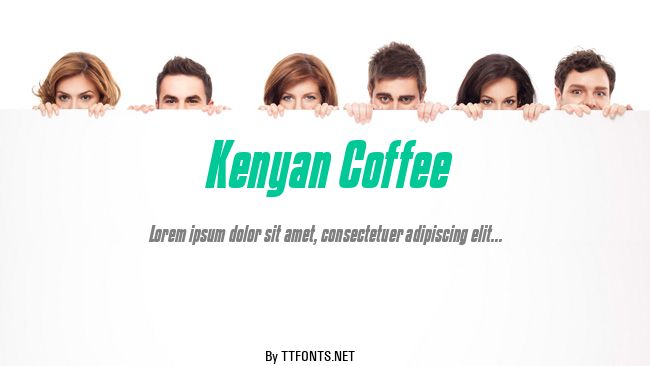 Kenyan Coffee example