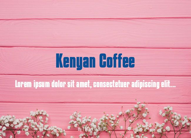 Kenyan Coffee example