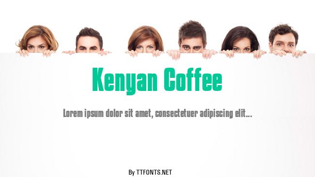 Kenyan Coffee example