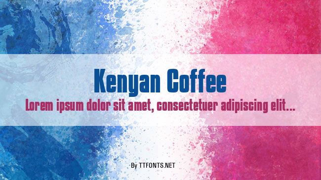 Kenyan Coffee example