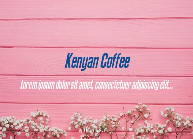 Kenyan Coffee example