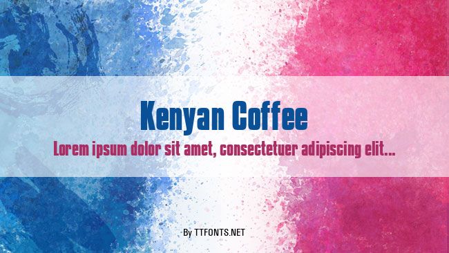 Kenyan Coffee example
