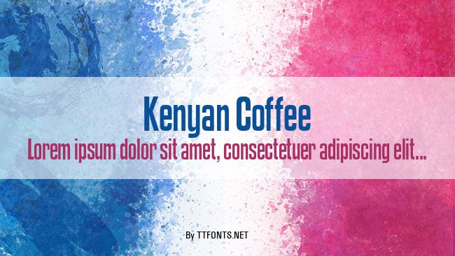 Kenyan Coffee example