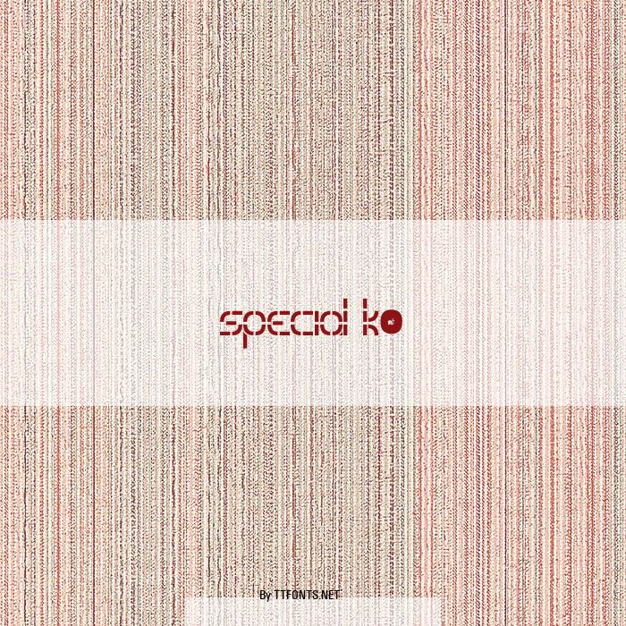 special k. example