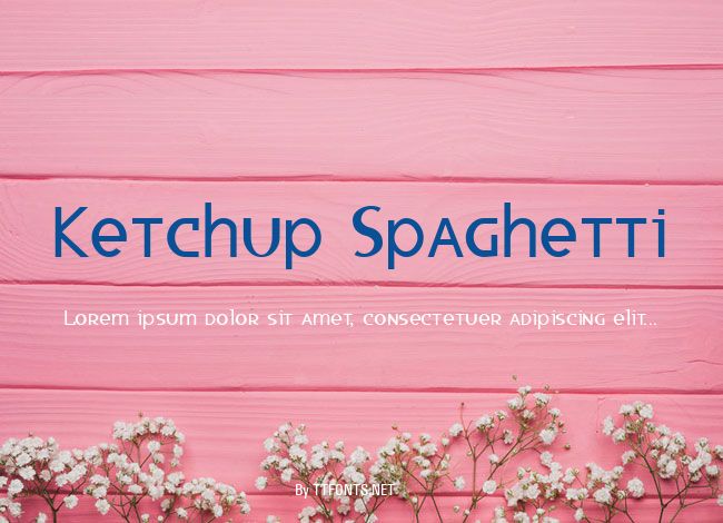 Ketchup Spaghetti example