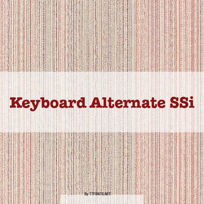 Keyboard Alternate SSi example