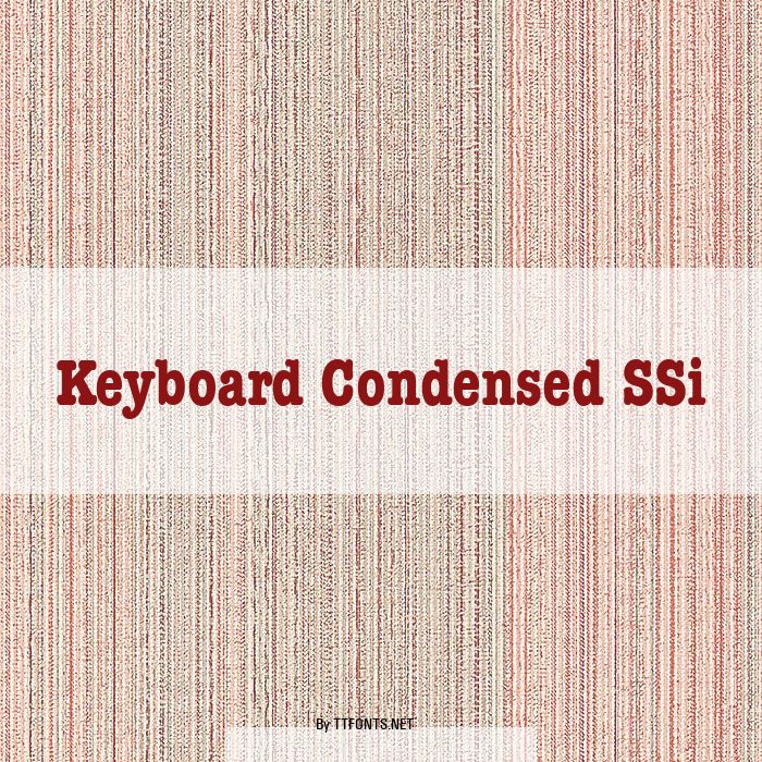 Keyboard Condensed SSi example