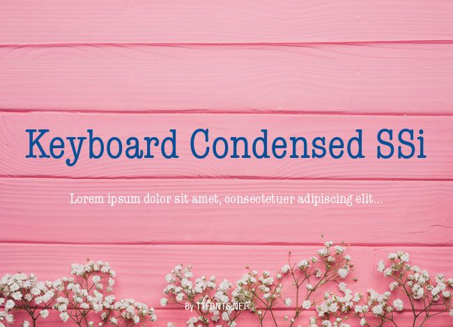 Keyboard Condensed SSi example