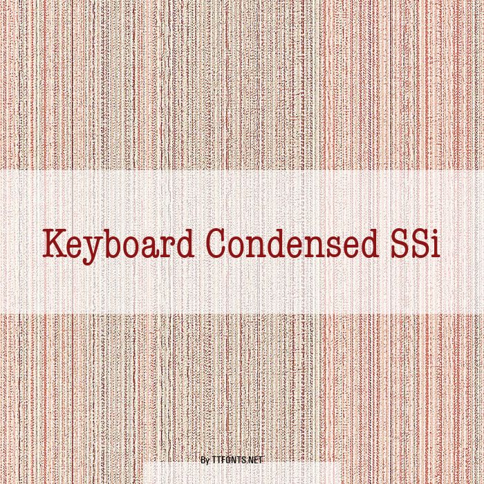 Keyboard Condensed SSi example