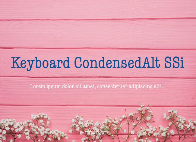 Keyboard CondensedAlt SSi example