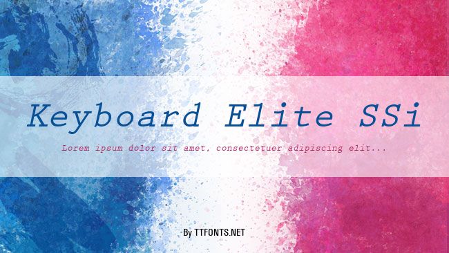 Keyboard Elite SSi example