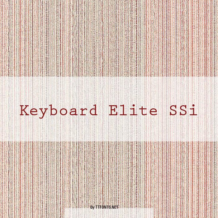 Keyboard Elite SSi example