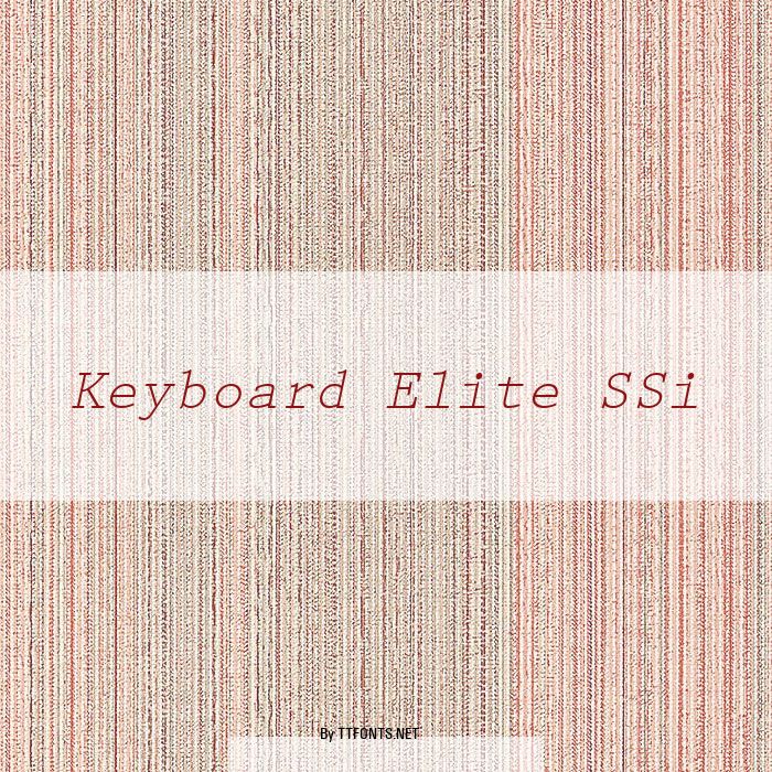 Keyboard Elite SSi example