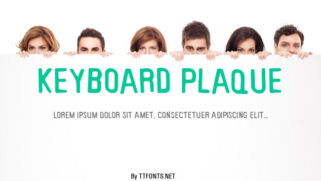 Keyboard Plaque example