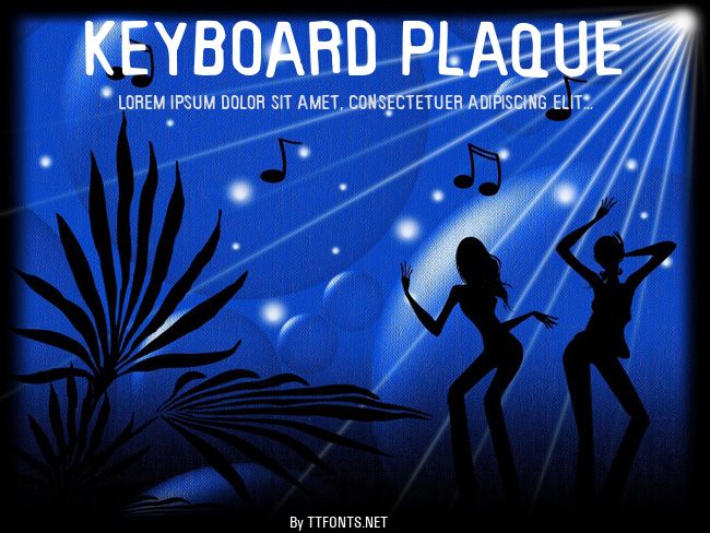 Keyboard Plaque example