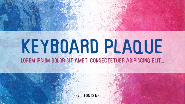 Keyboard Plaque example