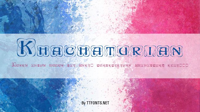 Khachaturian example