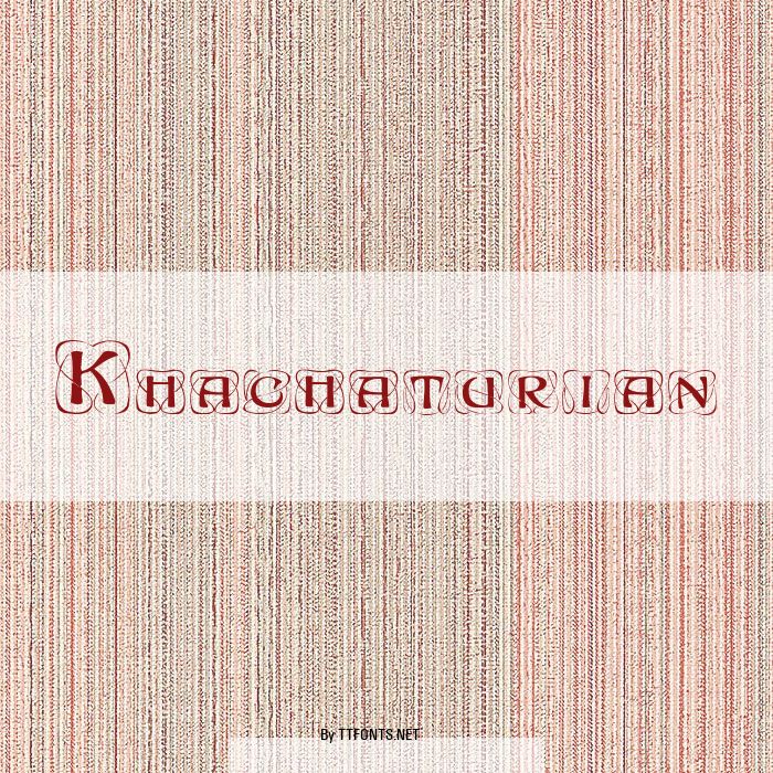 Khachaturian example