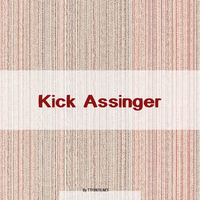 Kick Assinger example
