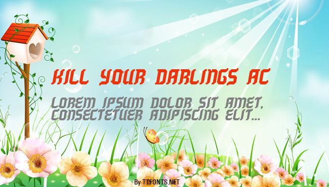 Kill your darlings AC example