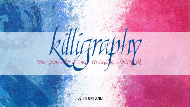 Killigraphy example