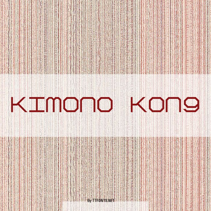 Kimono Kong example