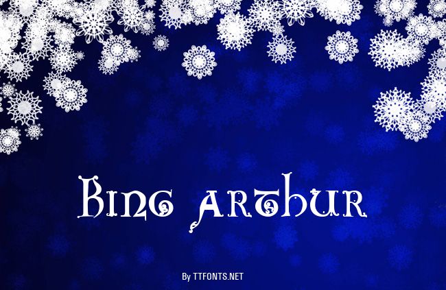 King Arthur example