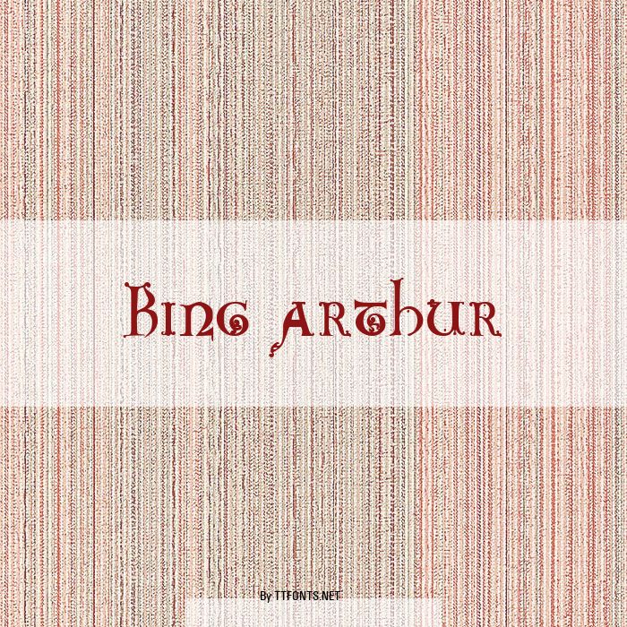 King Arthur example