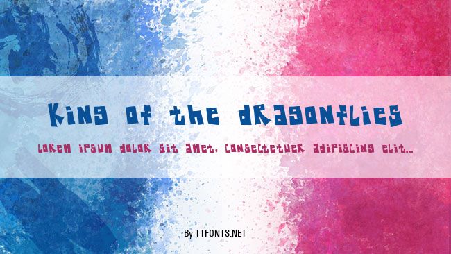 King Of The Dragonflies example