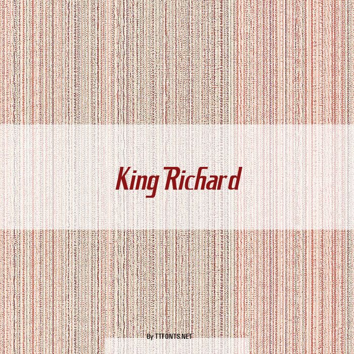 King Richard example