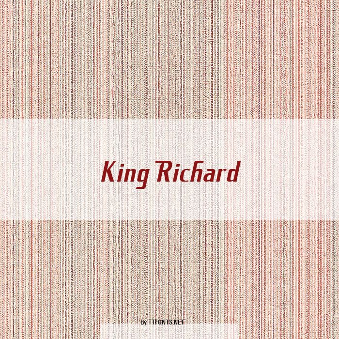 King Richard example