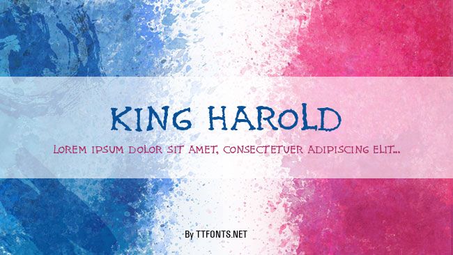 King Harold example