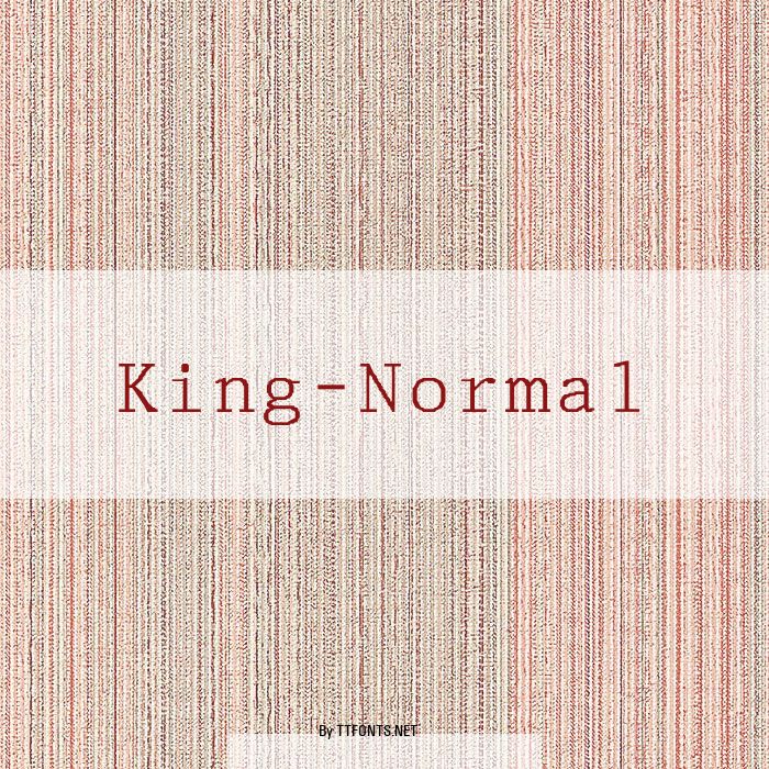 King-Normal example