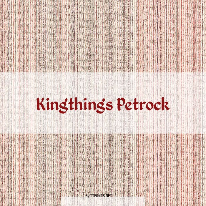 Kingthings Petrock example