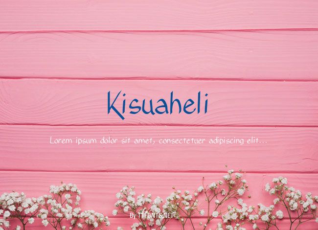 Kisuaheli example