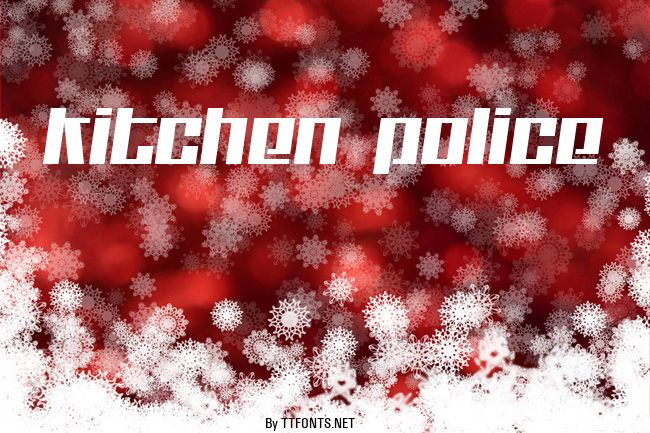 Kitchen police example