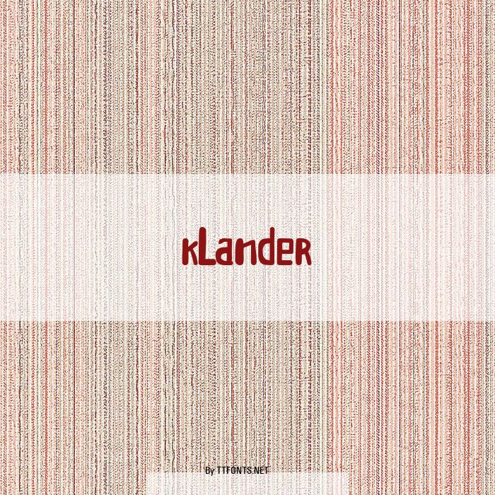 Klander example
