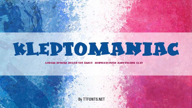 Kleptomaniac example