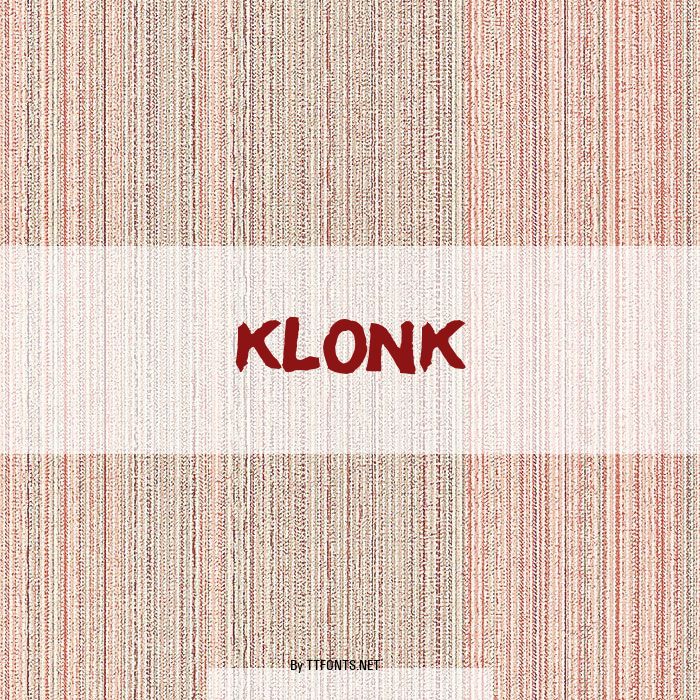 Klonk example