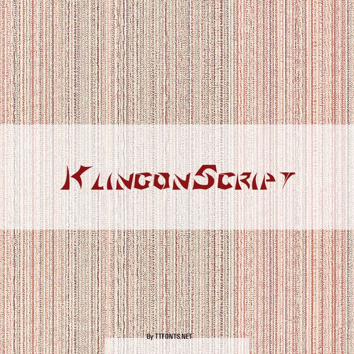 KlingonScript example