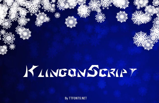 KlingonScript example