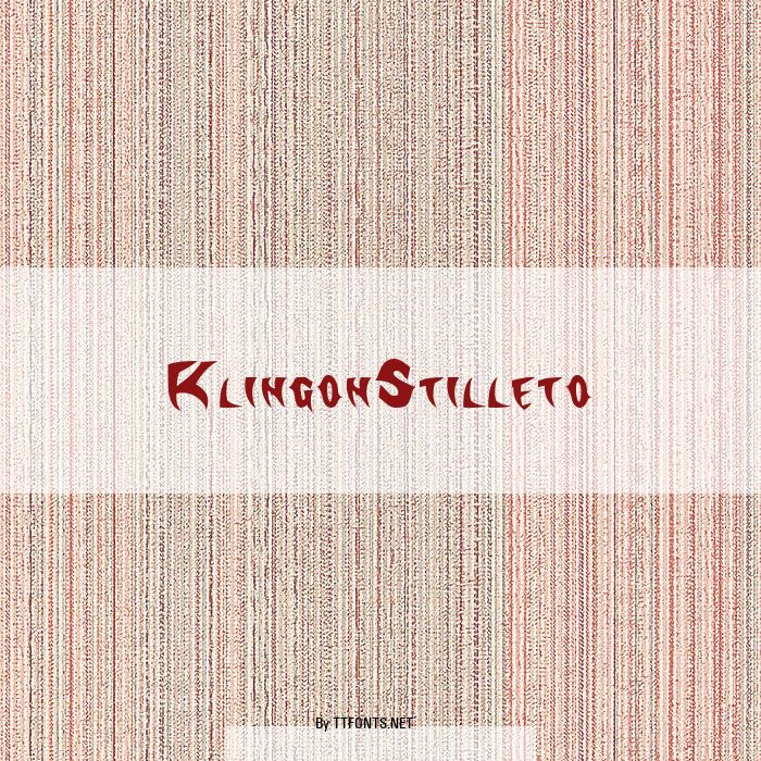 KlingonStilleto example