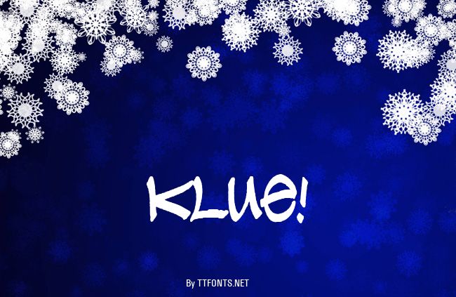 Klue! example